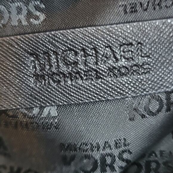 MICHAEL Michael Kors Women Bag Black Leather Cindy Dome Satchel Detachable Strap - Picture 7 of 14